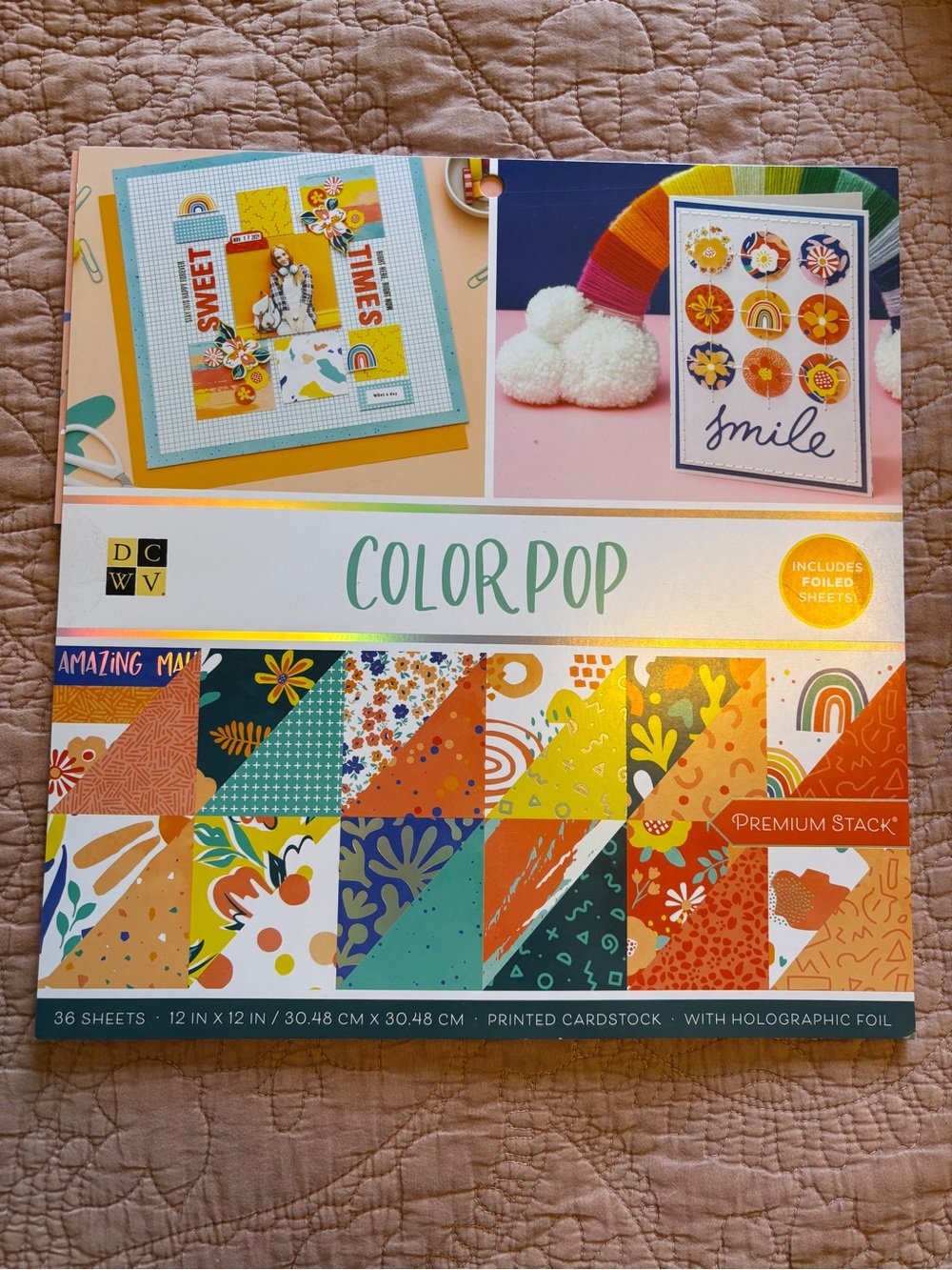 Color Pop Premium Stack Scrapbook Paper - Multicolor